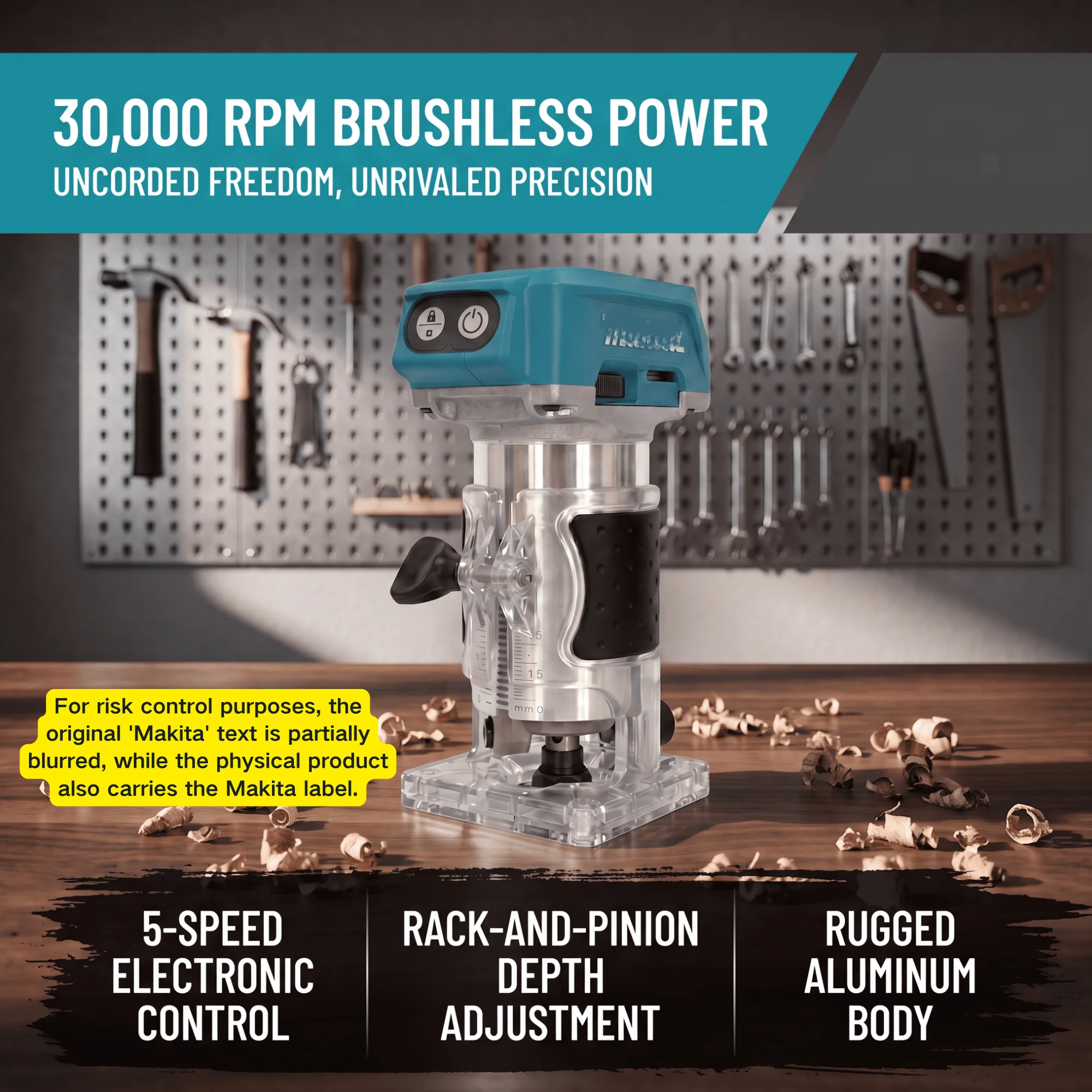 NEW Makita DRT50 wireless woodworking edge trimmer,18V multi-function electric woodworking milling and edge trimming machine