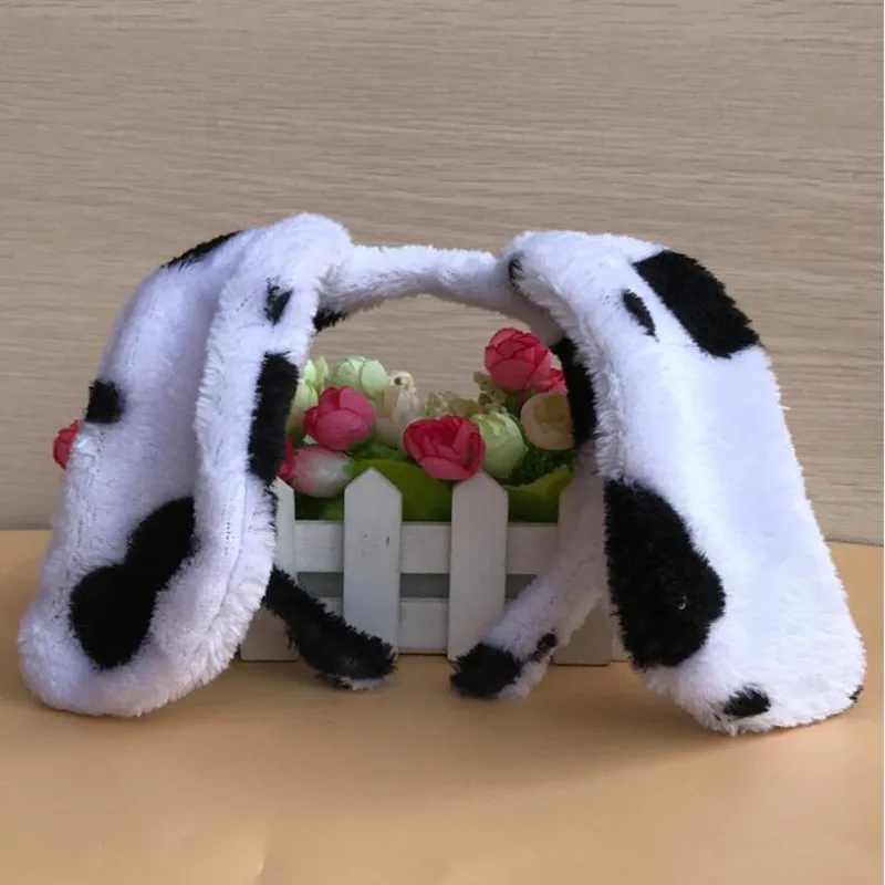 ダリシャンぬいぐるみ犬の耳のヘッドバンド、動物のヘアバンド、ハロウィーンの装飾、コスプレ、誕生日プレゼント、パーティー