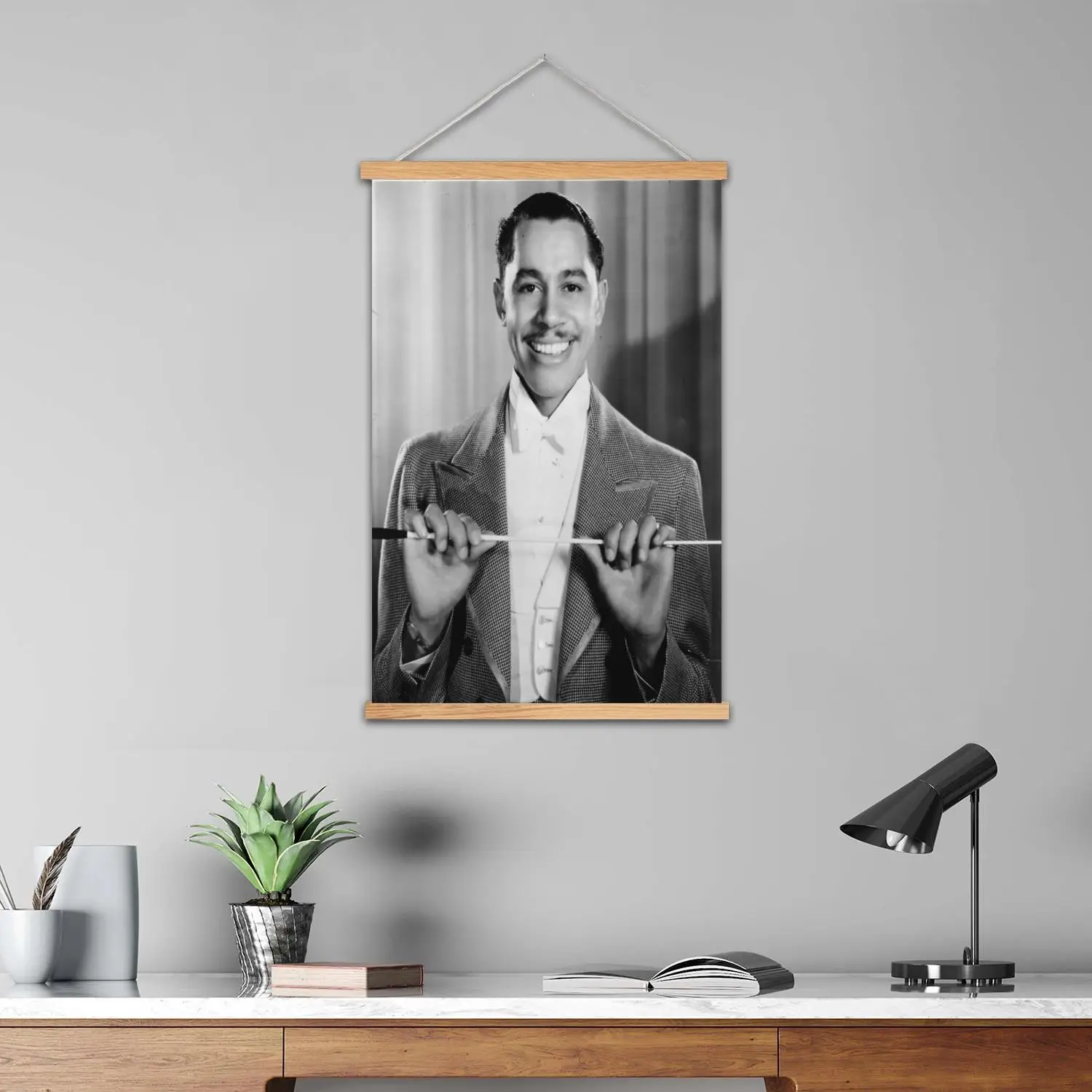 لوحة جدارية مؤطرة من Cab Calloway ملصق فني على القماش وفن جداري، عائلة حديثة، ديكور غرفة النوم، ملصقات، لوحة زخرفية #5