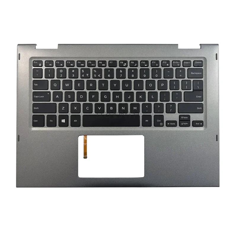 New For Dell Inspiron 13 5368 5378 5379 Laptop Case Palmrest with Backlit US Keyboard Upper Cover Gray 0JCHV0 Replace the casing