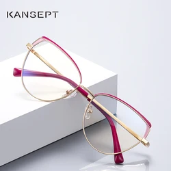KANSEPT Fashion Design Reading Glasses Women Optical Frame Customized Prescription Anti-blue Light Computer Eyeglasses Glasses-3
