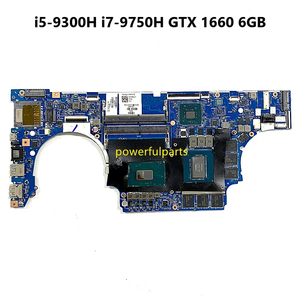100 % funktionsfähig für HP 15T-DK 15-DK Motherboard L58867-601 L58866-601 FPC52 LA-H463P i5-9300H i7-9750H CPU Gtx1660 6 GB Grafik