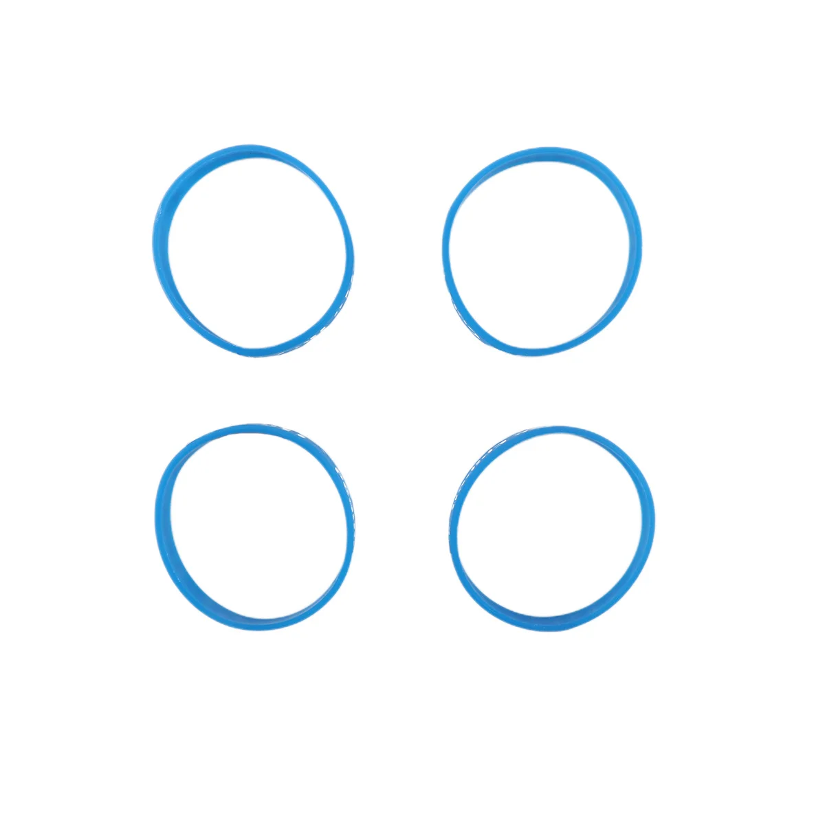 

4Pcs PVC Bracelets Medical Warning Wristbands Safe for Kids Flexible Non Irritating Great for Parties Blue Kid Bracelet