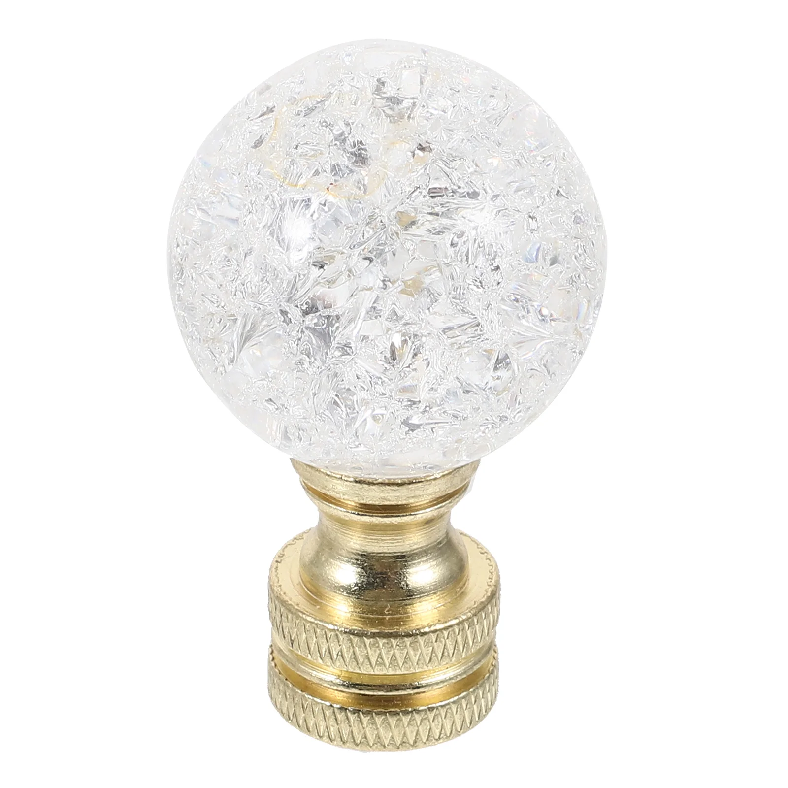 Crystal Glass Desktop Lamp Cap Knob Decorative Knob Finials Lamp Shade Holder