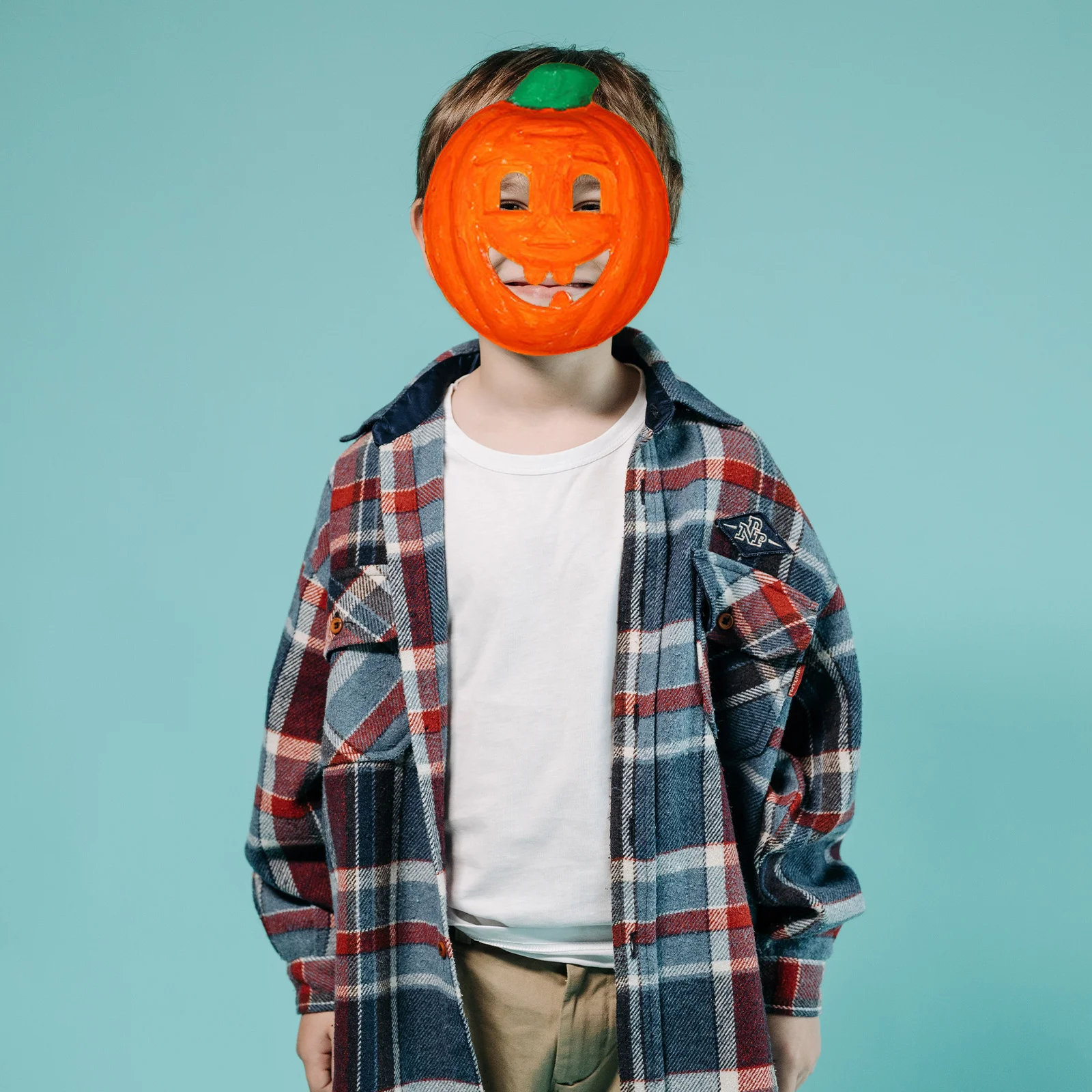 4 szt. Maseczek Pustych w Kształcie Dyni dla Dzieci do Samodzielnego Malowania, Rękodzieła, Upominków na Halloween, Maskarady, Puste Maseczki do Dekoracji