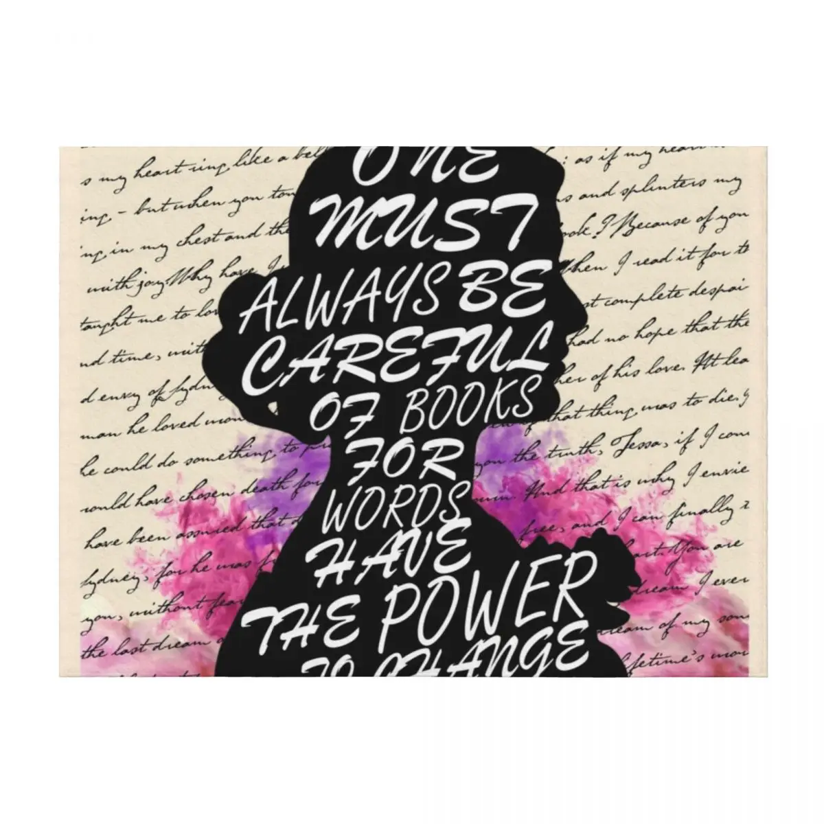 

Words have the power to change us Throw Blanket Bed Fashionable Hairy manga Sofa Blankets