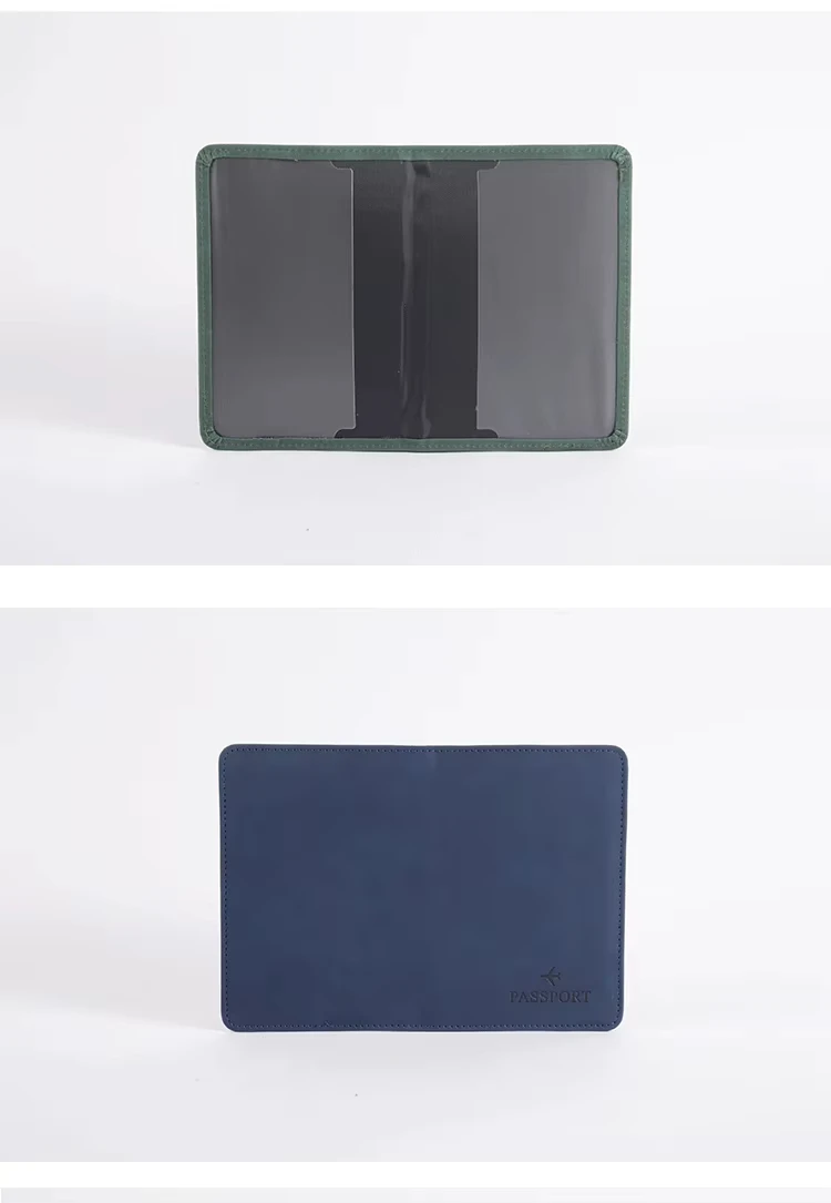Schlanke RFID-blockierende Reisepasshülle, PU-Leder Impfpass-Etui, Leichtes, Schickes Reisezubehör für Täglichen Gebrauch – Detail 8