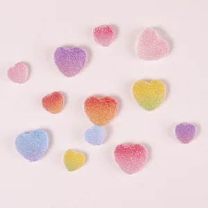 Kawaii Gummy Bear Nail Charm ، دونات قلب حلوى ناعمة ، زخرفة فن الأظافر الحيوانية ، مزيج الألوان لفن الأظافر ، Cabochons ، 11 مم ، 20 قطعة أعلى 8 مبيعات دمية أفخم الدب الصمغية - رقم 6