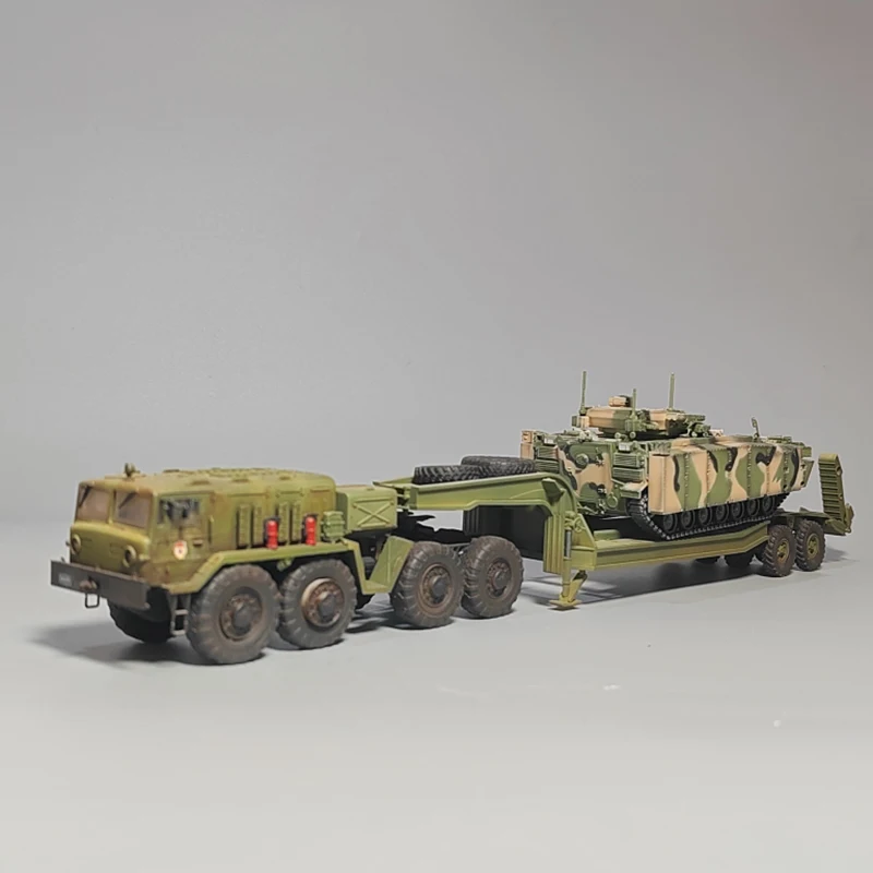 

MAZ537 + Курганская модель фотоприцепа из сплава пластика масштаб 1:72 Коллекция игрушек демонстрация подарков