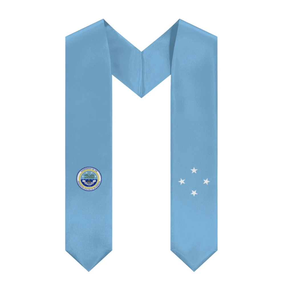

More design Graduation shawl Federated States of Micronesia & United States Stole Sash Honor Study Aboard International Students