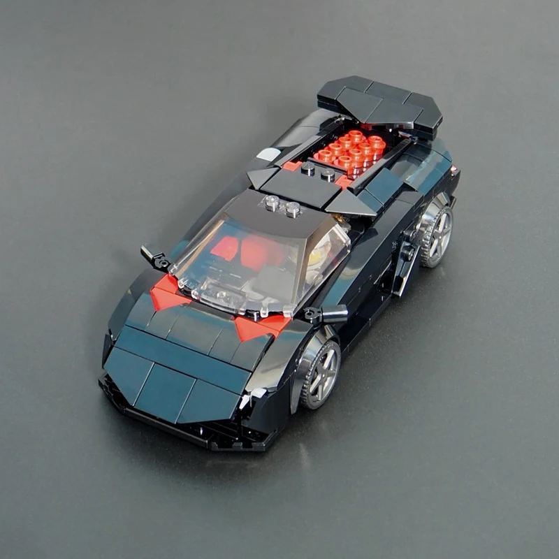 Popular 388 PCS Moc Racing Supercar Model Building Blocks Customized Model Toy Assembly Bricks Adults Christmas Birthday Gifts