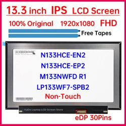 13.3 Inch IPS LCD Screen N133HCE-EN2 LP133WF7-SPB2 M133NWFD R1 N133HCE-EP2 Display Matrix Panel Replacement 1920x1080 Non-Touch