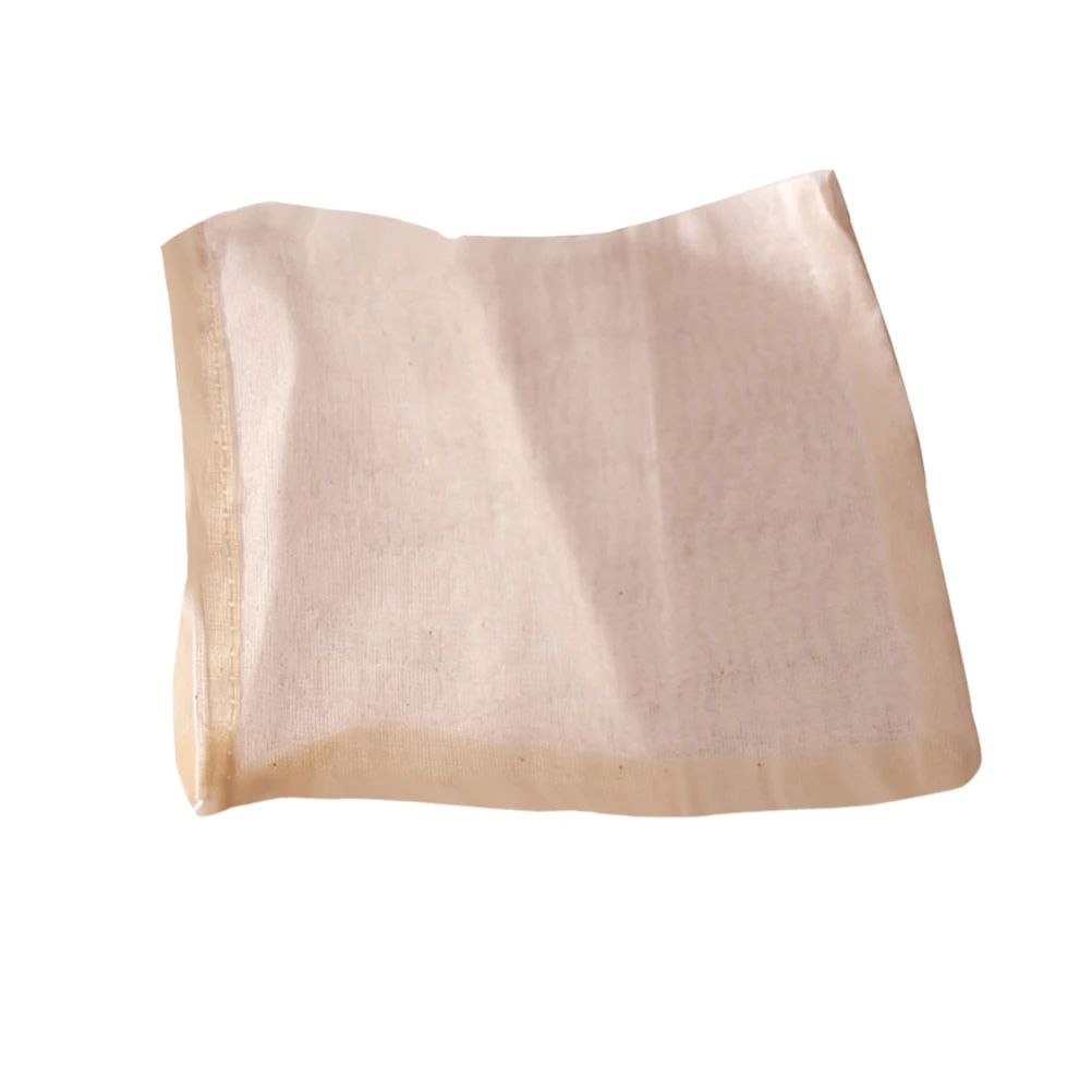 

Drawstring Soup Bag Natural Cotton Filter Tea Seasoning Multiple Use Strainer