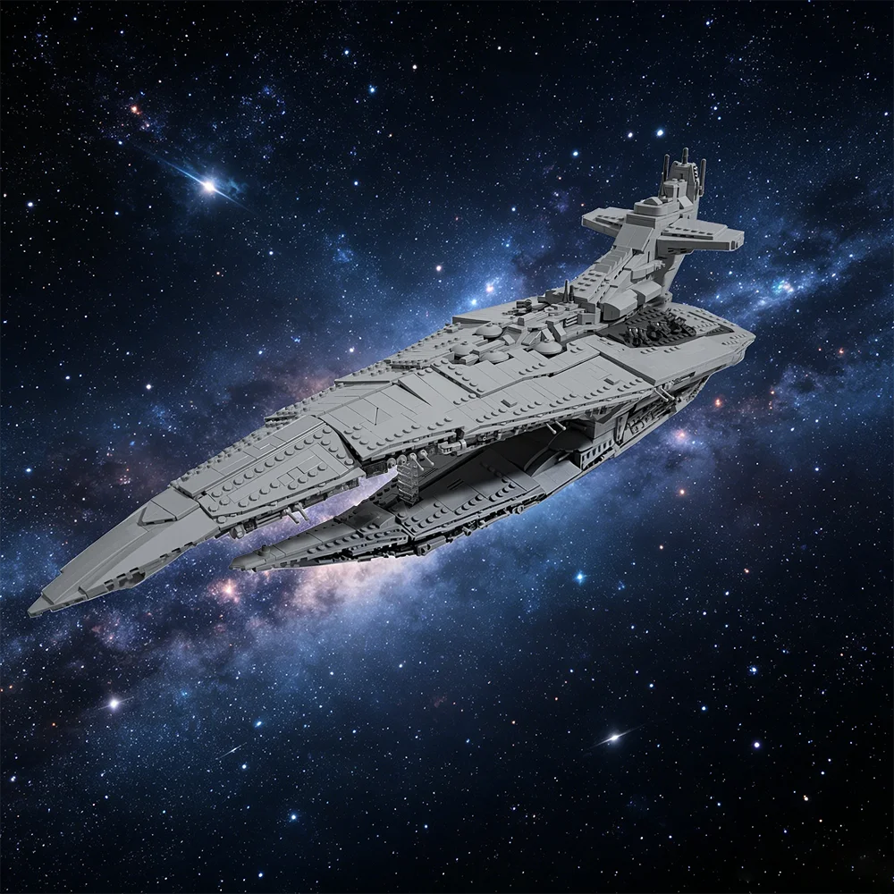 

MOC UCS Interdictor Class Cruiser Leviathan Bricks Class Cruiser Leviathan Spacecraft Building Blocks Model Assembly Toys Gifts