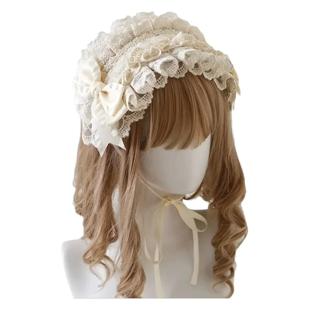 

Элегантная повязка для волос, готический кружевной аксессуар для волос с узлом-бабочкой