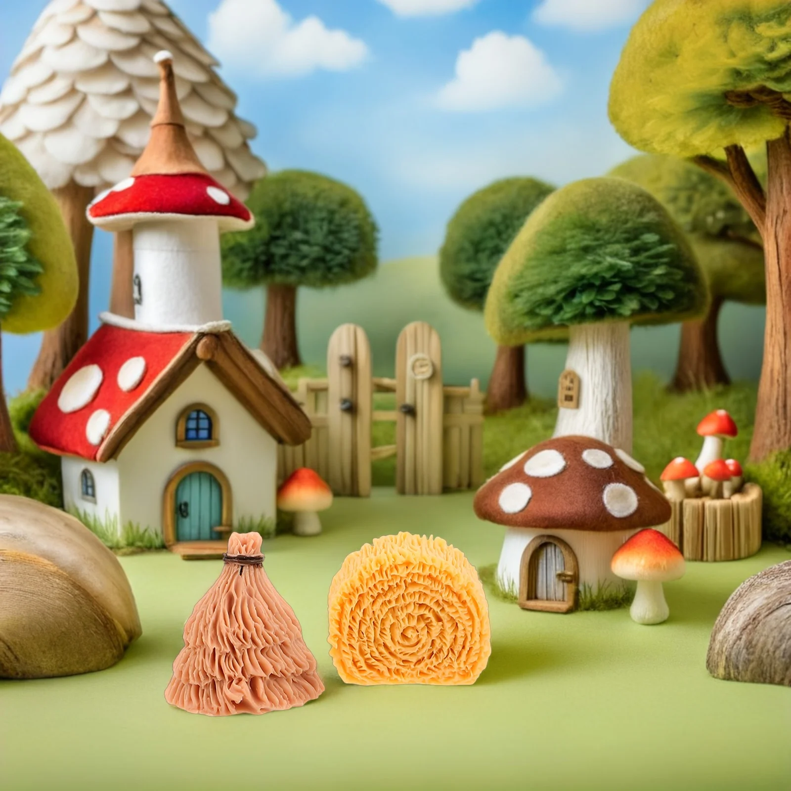 40 Pcs Simulated Farm Haystack Fake DIY Accessories Decorations Dollhouse Straw for Crafts Resin