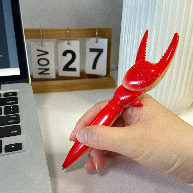 Fun Lobster Paw Ballpoint Pen Personality Crab Clip Pliers Pen Cute Creative Korean Stationery Office Supplies School