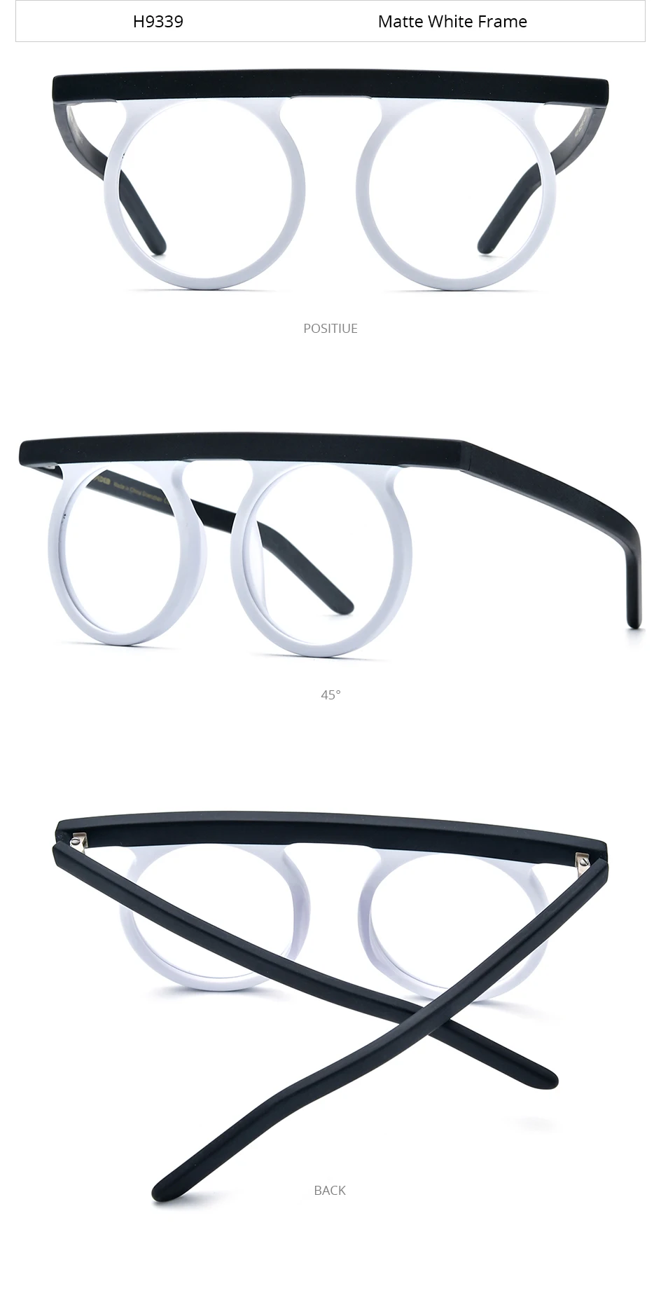 HEPIDEM Acetat Brille Rahmen Männer neue Retro runde quadratische Rhomboid Brille Frauen Nerd Vintage Brillen Brille – Detail 33