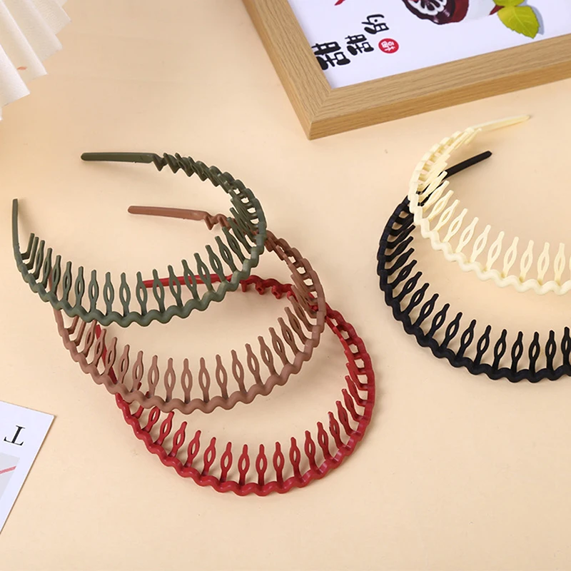 Fashion Matte Hair Hoop Non-Slip HairBand Female All-Match Press Hair Head Buckle Bezel Headband Girl Serrated Hair Accessories