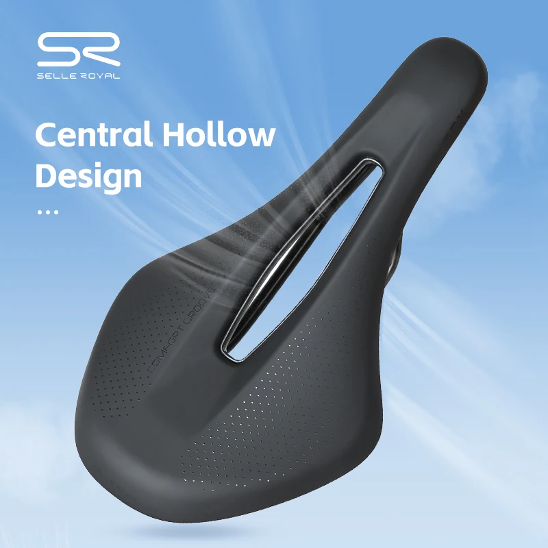 SELLE ROYAL Bicycle Saddle Central Hollow Breathable Foam Matrix Fill SR Road MTB Seat Cushion LightWeight Soft Waterproof