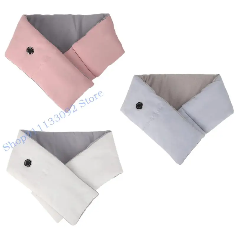 

H9ED Washable Electric Neck Warmer Windproofed Thermals Neckerchief Creative Scarf