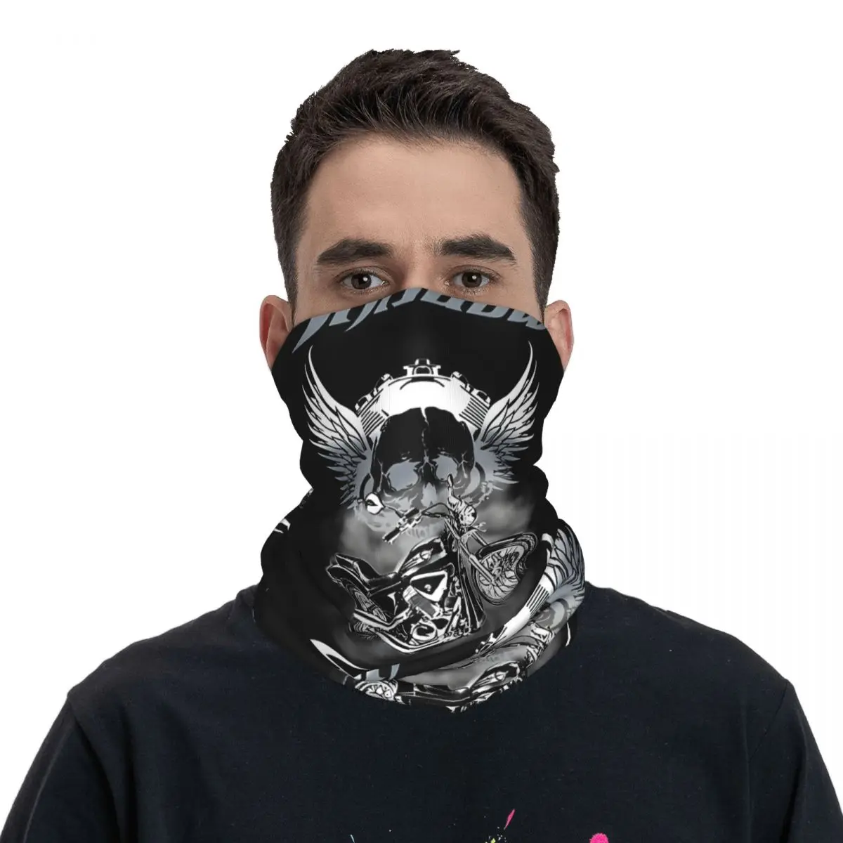 Lenço Unisex Classic Rider para Adulto, Choppers Costa Oeste, Bandana Pescoço Gaiter, Envoltório de Motocross, Multi-Uso Balaclava, Ciclismo, Sombra 600