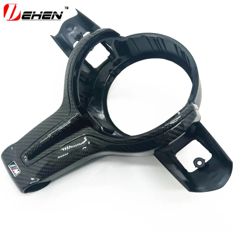 تنطبق على عجلة BMW F F10 F20 F30 F15 1234567 سلسلة غطاء عجلة القيادة من ألياف الكربون المعدلة بالكامل
