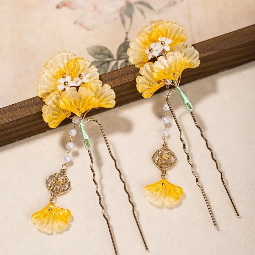 

Flower Ancient Hair Stick Tassel Pearl Chinese Style Hair Stick Hair Sticks for Buns Hair Chopstick Flower Hair Comb Jewelry
