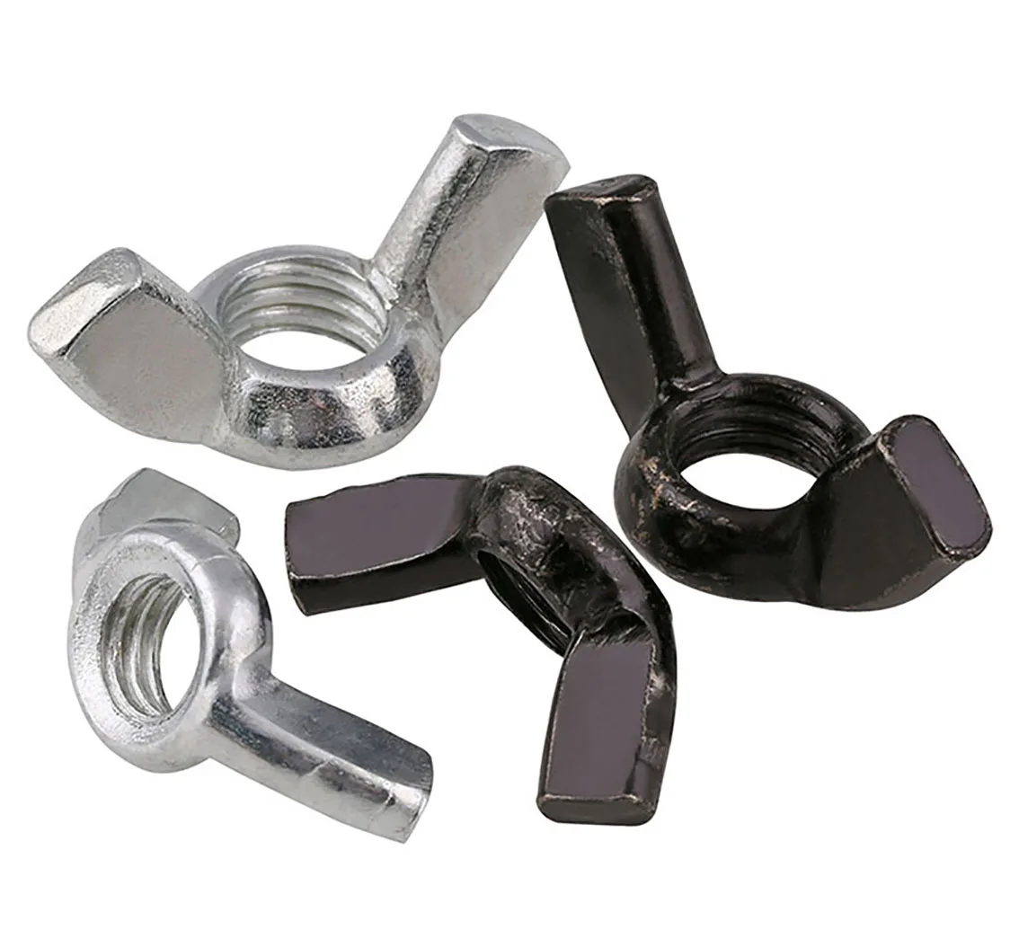 M3 M4 M5 M6 M8 M10 M12 Butterfly Nut Wing Nuts Carbon Steel White Zinc Plated Thumb Nuts Hand Tighten Nuts