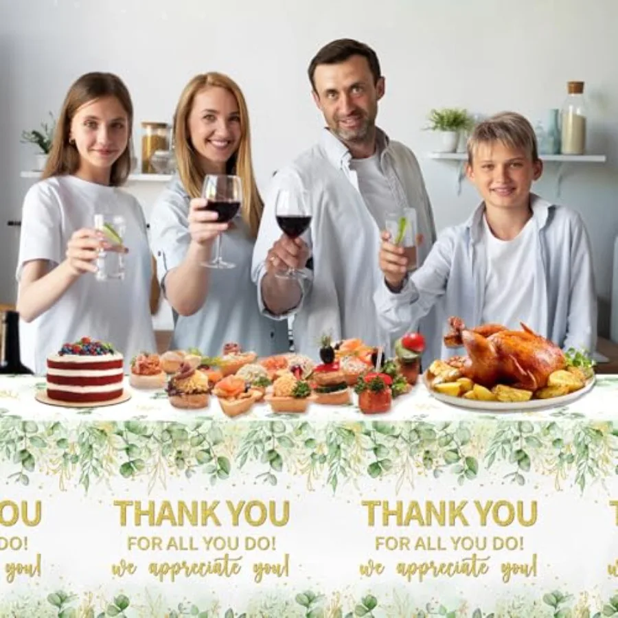 3 حزمة حكيم الأخضر شكرا لك مفرش المائدة الأوكالبتوس التقدير الزينة شكرا لك على كل ما تفعل مفارش المائدة حكيم الأخضر نحن أ #2