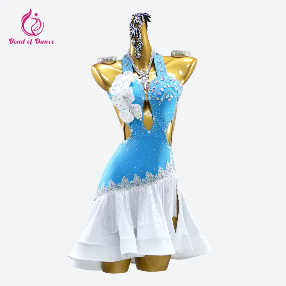 Latin Dance Competition Dress Carnival Costumes Womens Elegant American Ballroom Evening Girls Party Parties Sexy Clothing