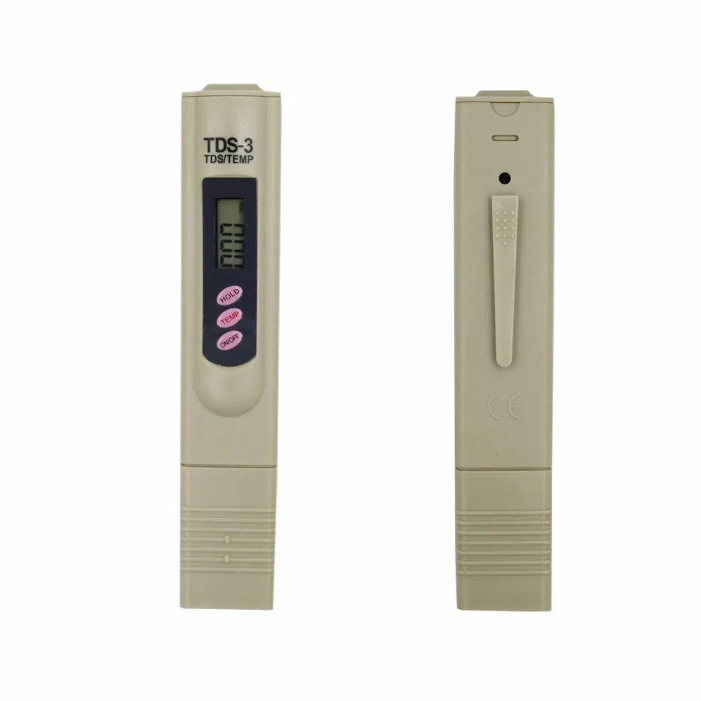 휴대용 TDS 디지털 물 테스트 펜 수질 분석 측정기 수질 순도 검사 0-9999ppm 측정
