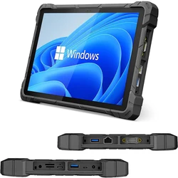 Tableta resistente Windows 11 Pro de 10,1 pulgadas, 4G LTE, GPS, 8 GB de RAM/128 GB de ROM, batería de 10000mAh/3,7 V