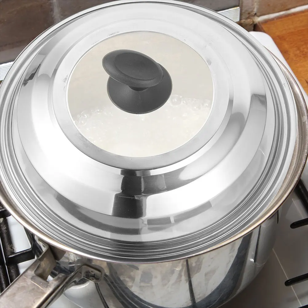 

Крышка кастрюли с защитой от ожогов, портативная простая в использовании кастрюля для приготовления пищи на открытом воздухе, прочная кастрюля из нержавеющей стали