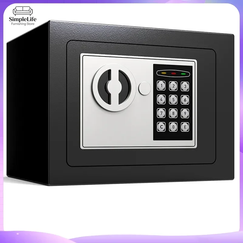 2026 New Kids Safe Box Small Home Safe for Cash Jewelry Documents Fireproof Waterproof Mini Safe with Key Lock Child Safety