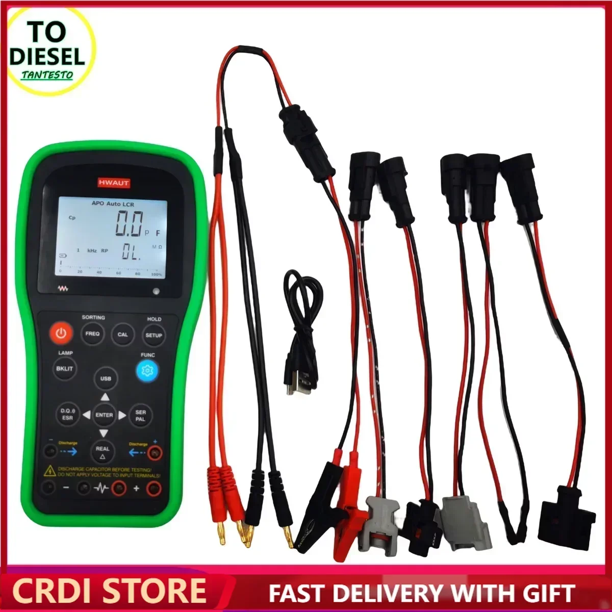 

AM-LCR06 Multifunction Meter EUI EUP HEUI Diesel Fuel Electronic Piezo Injector Capacitance Inductance Resistance Tester