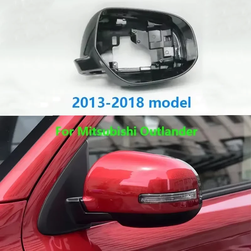 Dla Mitsubishi Outlander 2013-2017 2018 2019 2020 2021 lusterko boczne drzwi samochodu rama zewnętrzna obudowa lusterka wstecznego Shell