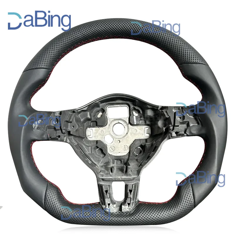 

ar Steering Wheel Perforated Leather For Volkswagen VW Golf 6 GTI GTD R 2009-2013 Polo GTI Tiguan Passat R-Line Racing Wheel