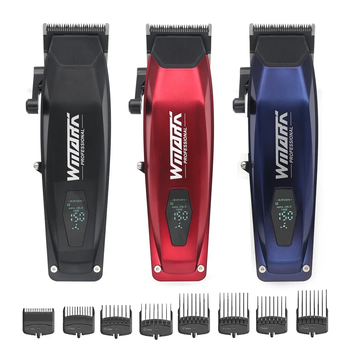 

WMARK NG-125 Professional Hair Clipper for Men LCD Display Ceramic Blades Type C-USB Port Hair Cutting Machine Hair Trimmer