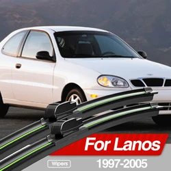 For Daewoo Lanos 1997-2005 Front Windshield Wiper Blades 2pcs Windscreen Window Accessories 1998 1999 2000 2001 2002 2003 2004