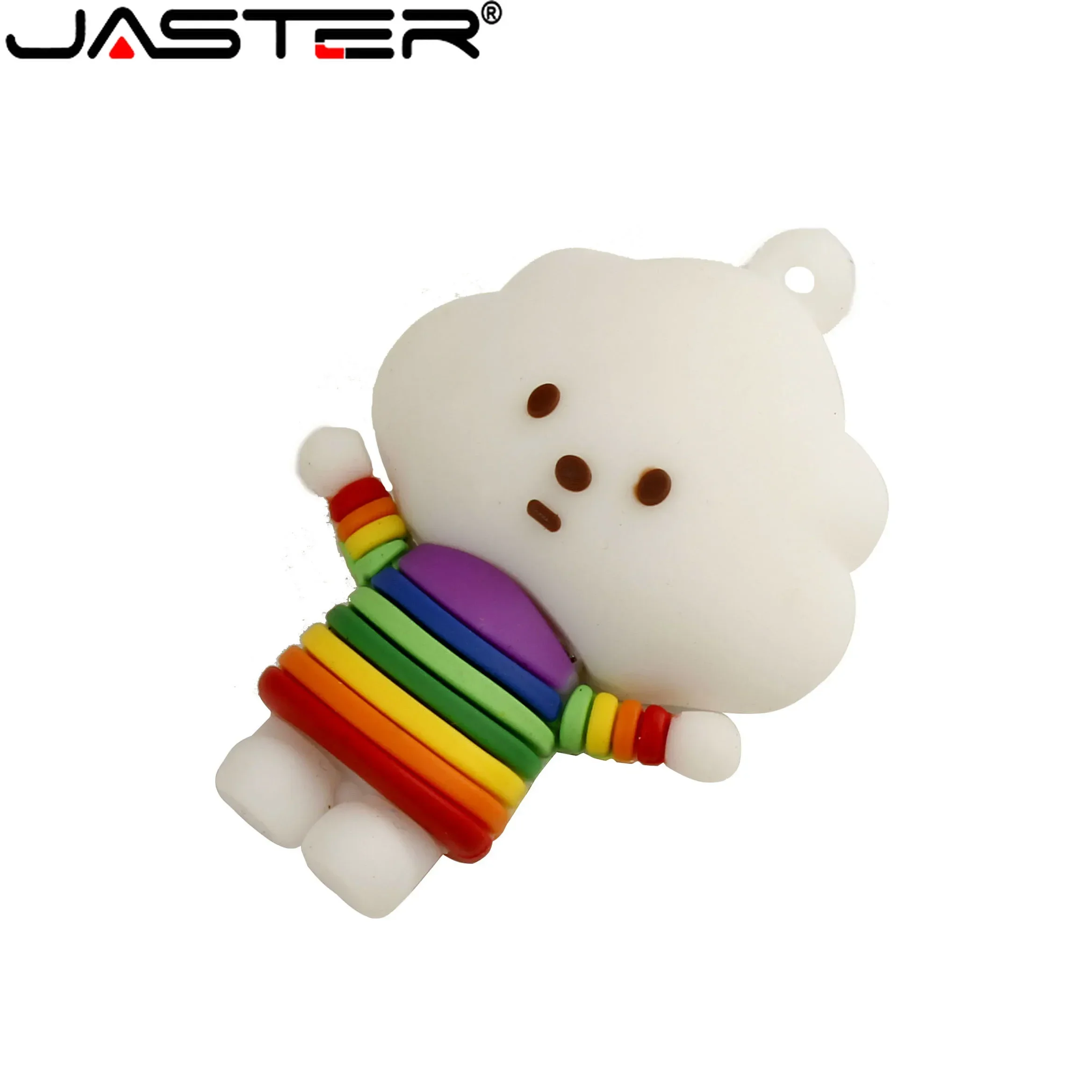 JASTER unidad Flash USB para niños, pendrive de dibujos animados de 64GB, 32GB, regalo creativo, 16GB, llavero gratis, 8GB