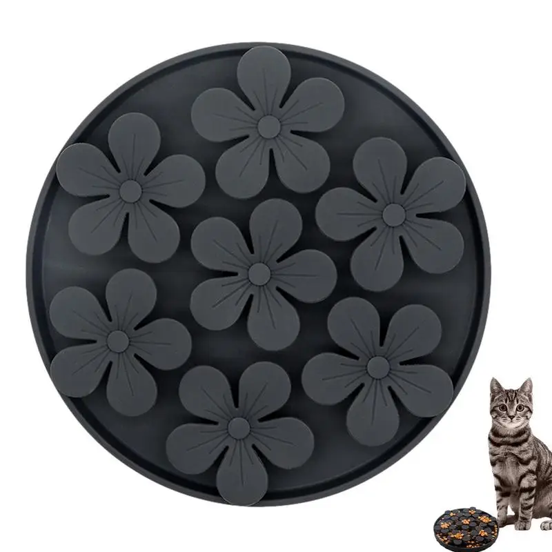 Cat Slow Feeders Lick Mat Feeding Mat For Dog&Cat Lick Pad Slow Feeder Dog Bowl Calming Treat Mat BoredomPet Food Lick Training