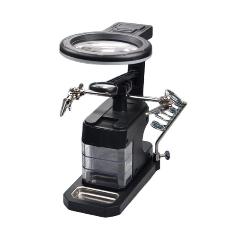 LED Magnifying  With  Metal Clamp LED Magnifying Glass Simple Use for Hands Frees Use In Precisions Repair Projects