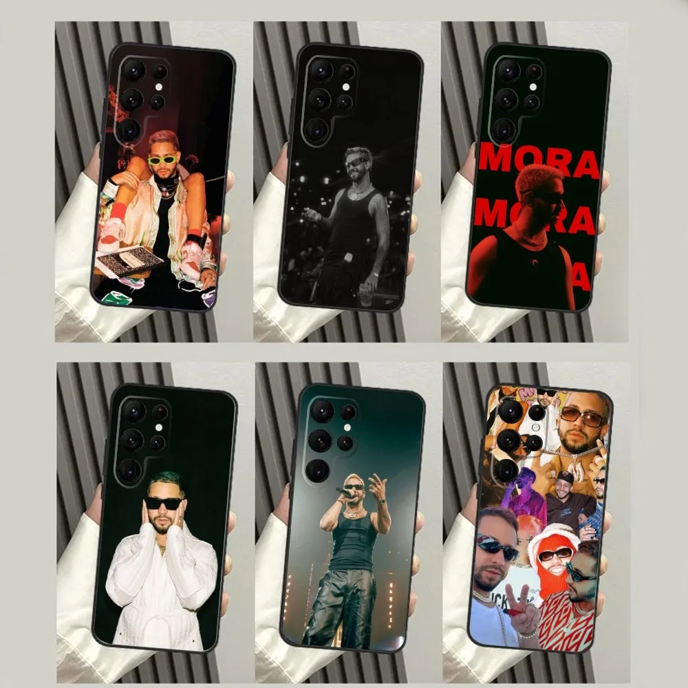 Singer M-Mora Estrella Phone Case For SamsungS23,S22,S21,S20 Ultra Pro S10,S30Plus,S9,20lite Ultra Black Cover