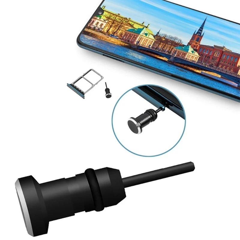 Universal Audio 3.5mm Jack 2 in 1 Anti Dust Plug Cell Phone Earphone Headset Jack Interface For iPhone 6 6S Plus Samsung S9 S8