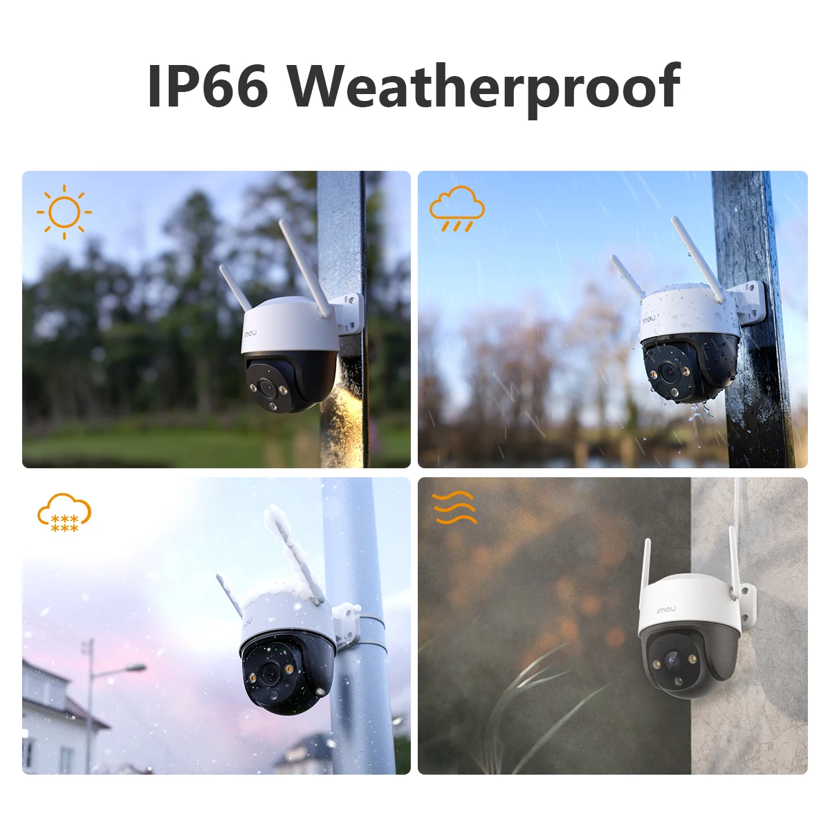 3/6X IMOU Cruiser SE+ 3MP Outdoor PTZ Wi-Fi Camera IP66 Weatherproof Camera Two Way Audio Color Night Vision AI Human Detection