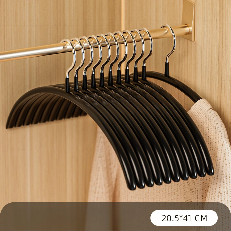 

​​10Only Anti-Slip Space-Saving Hanger Durable Sturdy Concave-Convex Design Metal Hanger