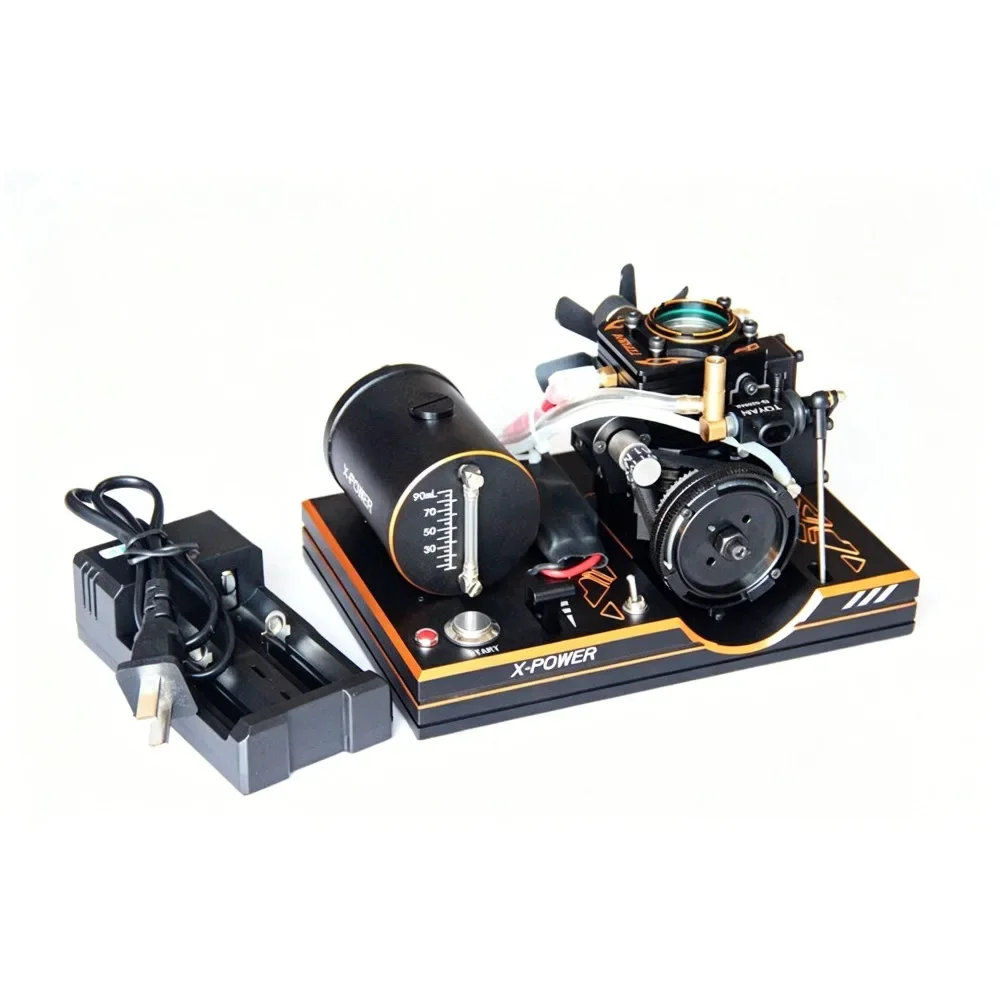 NF TOYAN AT Transparent Cylinder Single Cylinder 4 Stroke Internal Combustion Engine  RC DIY Assembly Metal Model  Engine Kit