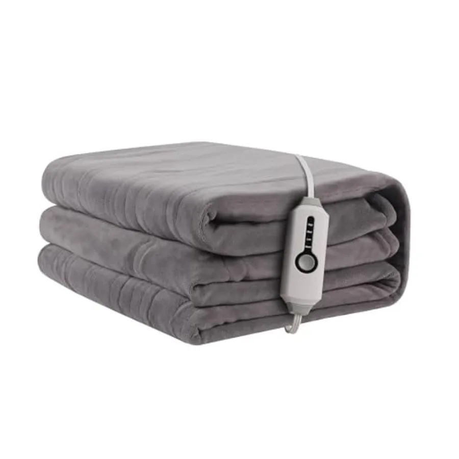 

Electric Heated Blanket 72"x84" Full Size Soft Coral Fleece with 4 Heating Levels and 10 Hours Auto-Off Machine Washable Cozy P