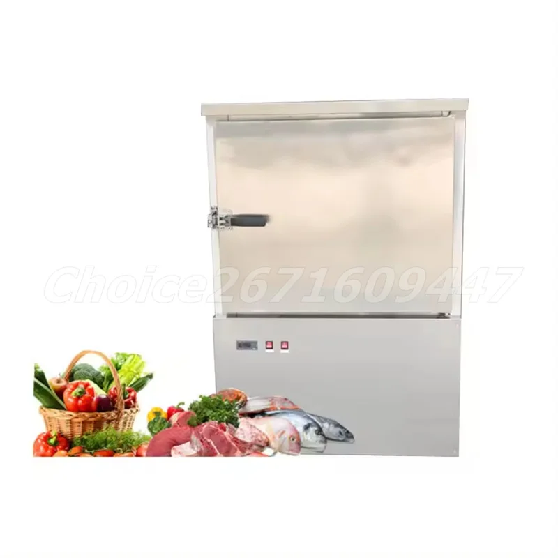 Commercial 6 Bandeja Air Blast Congelador, Congelado, Frutos do Mar, Refrigerador de Congelamento Rápido, 178l Grande Volume, Equipamento De Congelamento Flash De Alimentos